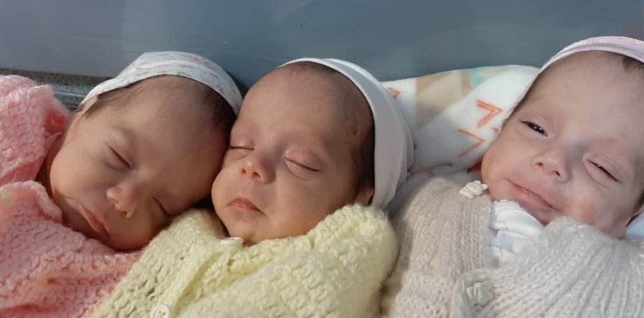 Milagro de Navidad: nacieron trigemelas genéticamente idénticas en Chubut