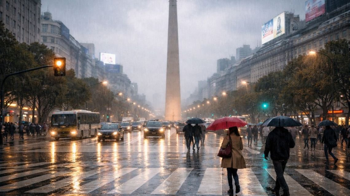 Ráfagas intensas, lluvias aisladas y ambiente más fresco: el pronóstico para este sábado en Buenos Aires