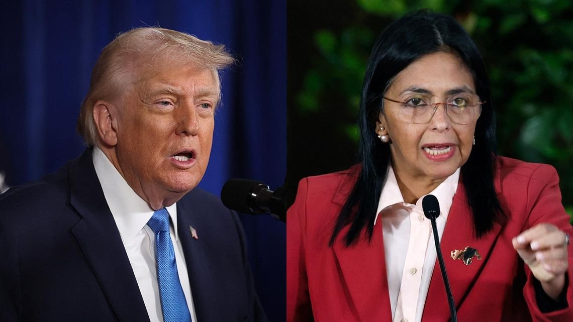 Trump lanzó una dura advertencia a Delcy Rodríguez y condicionó la transición en Venezuela
