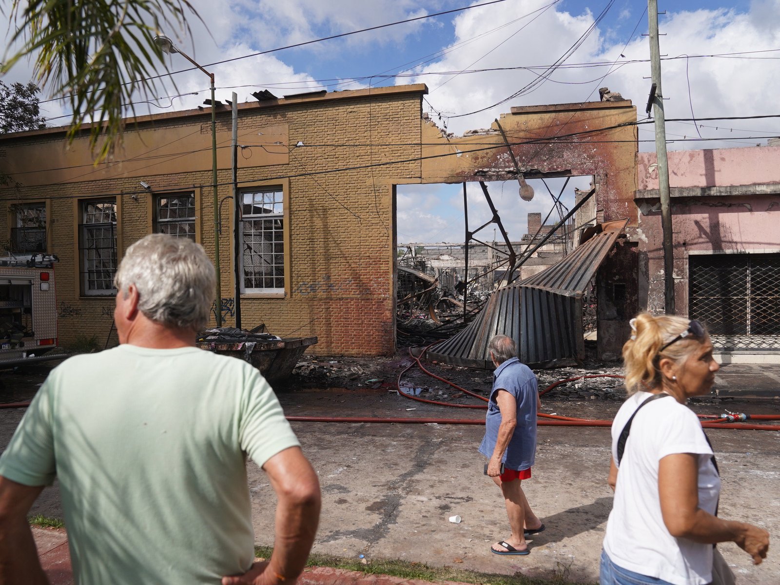 el día después de la explosión en San Fernando