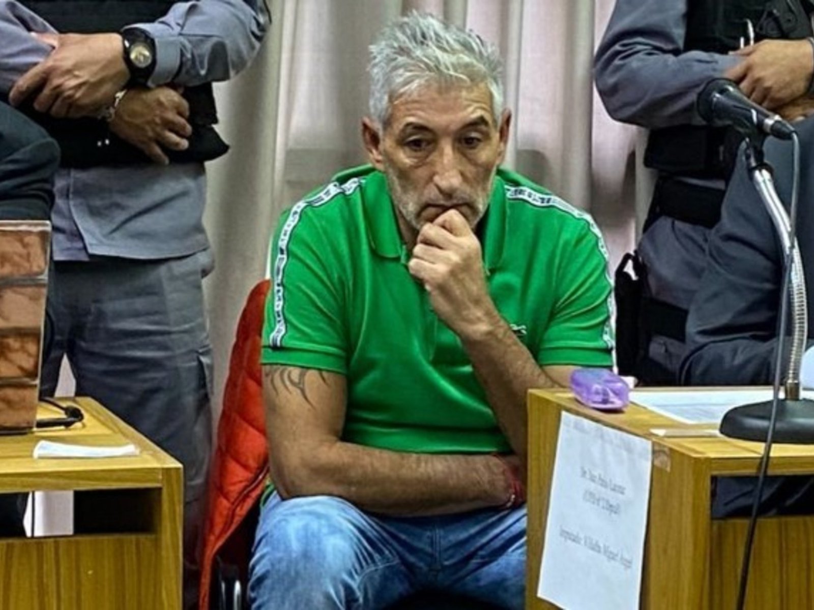 internado de urgencia y custodiado por 50 agentes