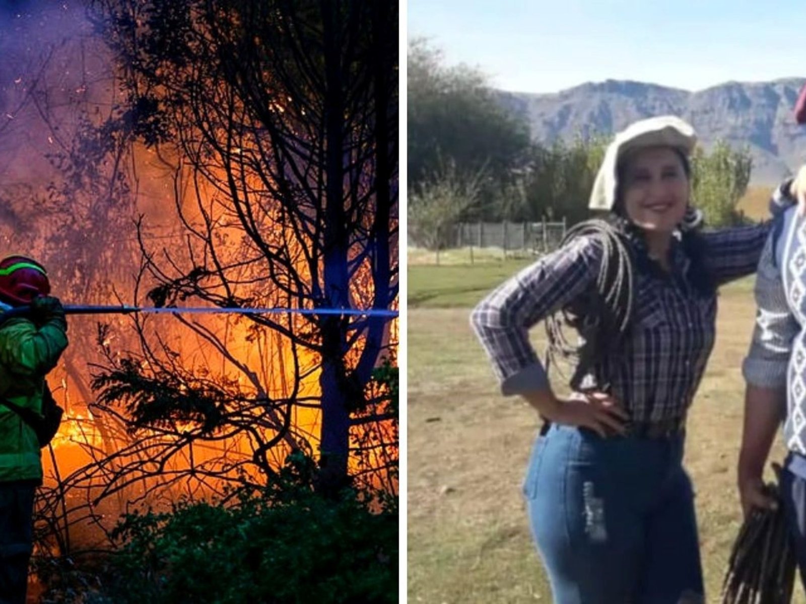la heroica resistencia de una pareja para salvar su casa del fuego en Chubut