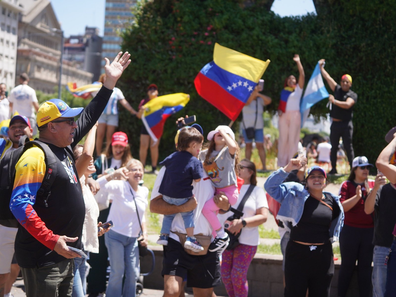 la reacción venezolana en Buenos Aires tras la detención de Maduro