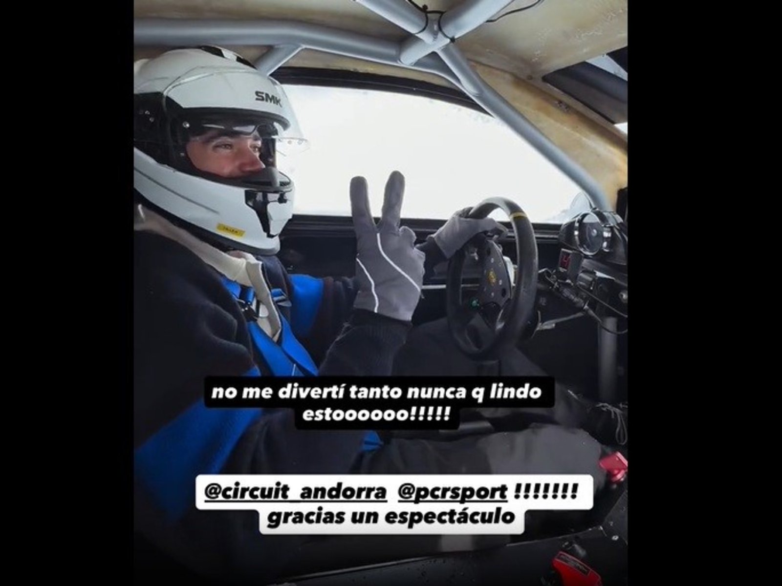 manejó un kartcross en Andorra y se distendió tras el Shakedown de Barcelona