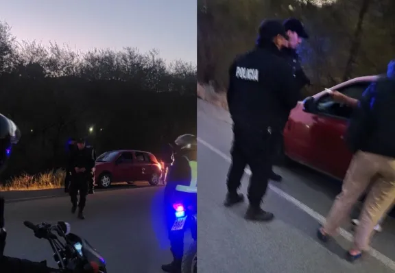 Cuatro detenidos tras evadir un control de tránsito y agredir a la policía