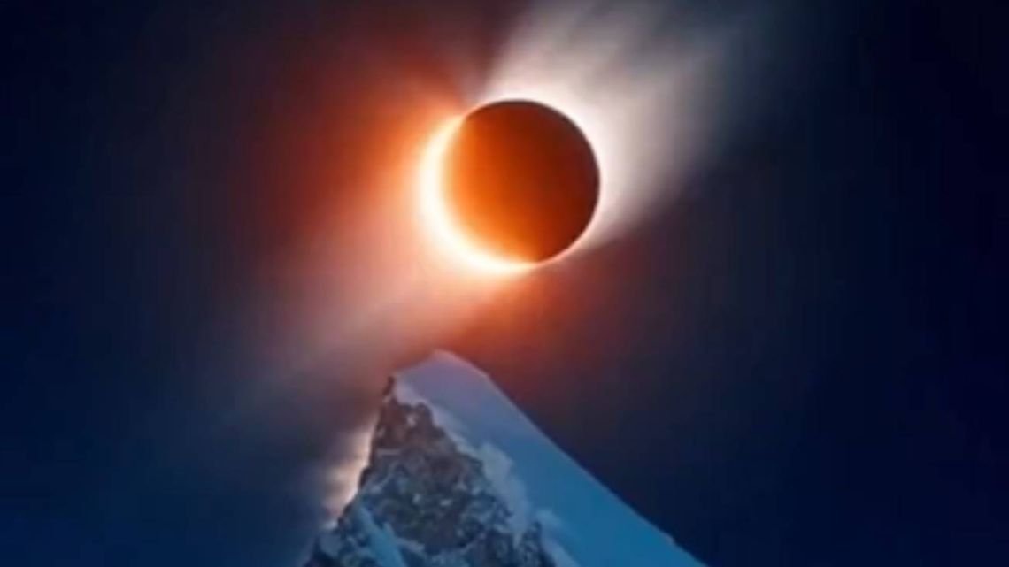Eclipse solar: el "anillo de fuego" apareció este 17 de febrero sobre la Antártida