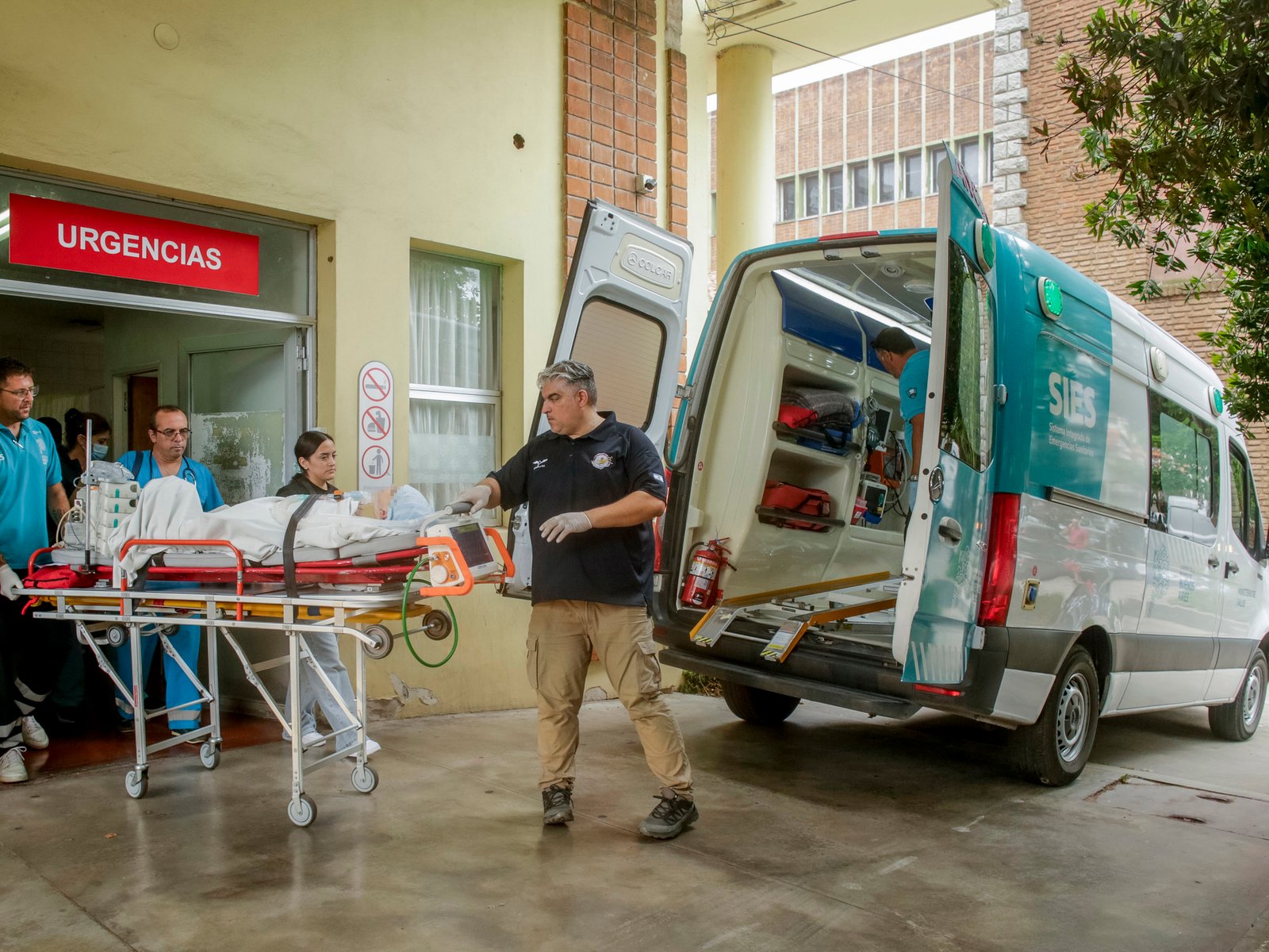 Empezó el traslado de Bastián para que siga con su recuperación en un hospital privado de La Matanza