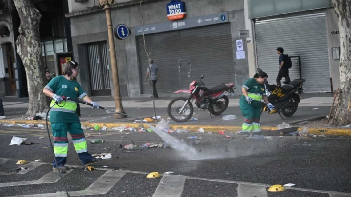 Los destrozos registrados durante la marcha de la CGT le costaron $270 millones a la Ciudad