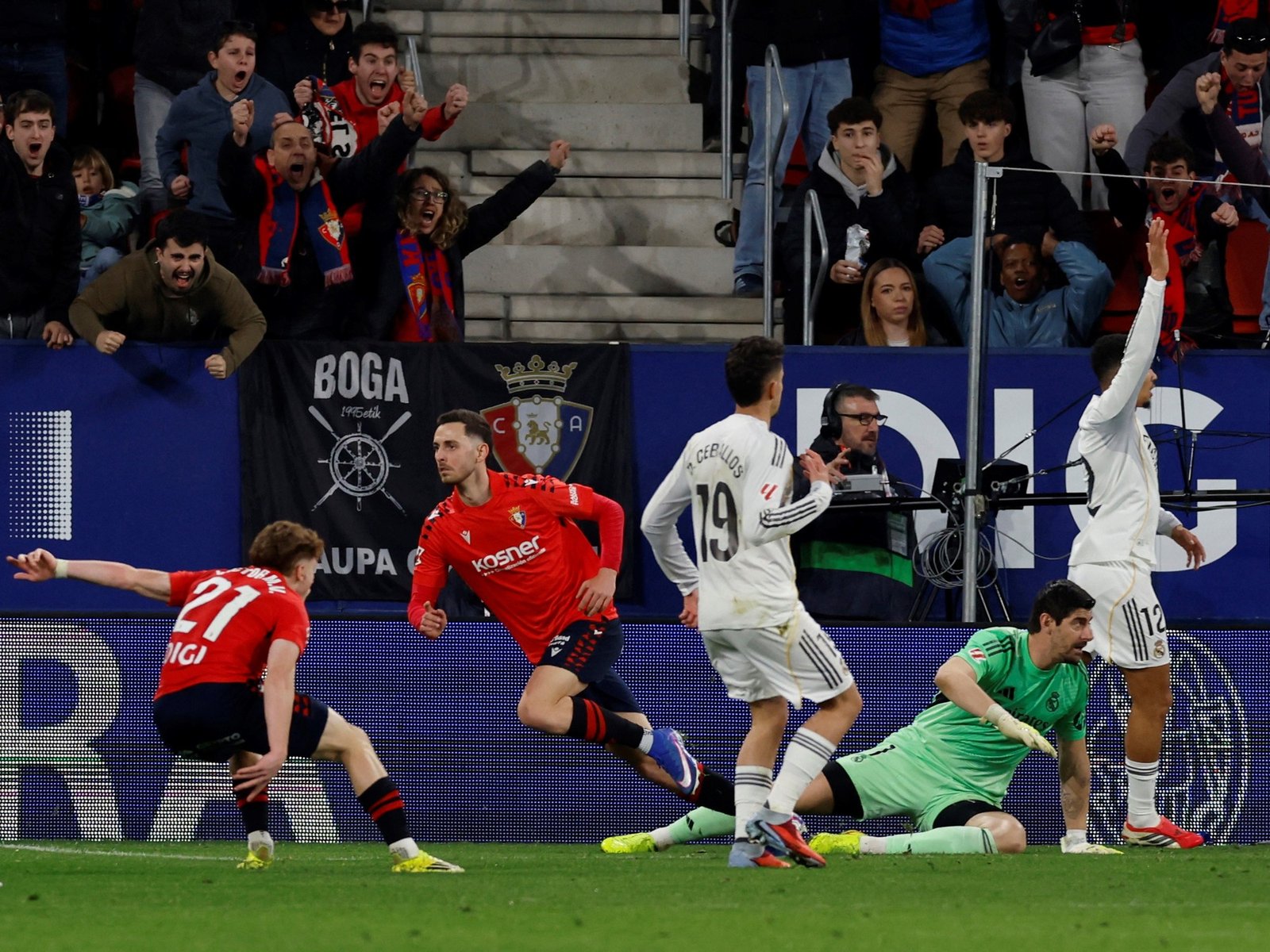 Osasuna dio el golpe con una victoria épica contra Real Madrid en la Liga de España