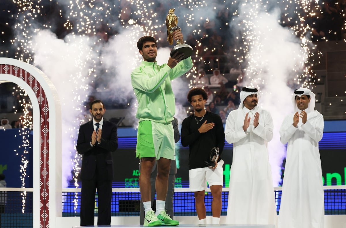 Torneo de Doha 2026: Alcaraz abruma a Fils y prorroga en Doha su marcha triunfal | Tenis | Deportes