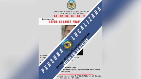 Apareció en buen estado el joven buscado en Comodoro Rivadavia