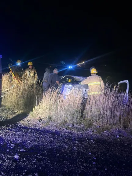Conductor borracho volcó tras cruzarse con un animal