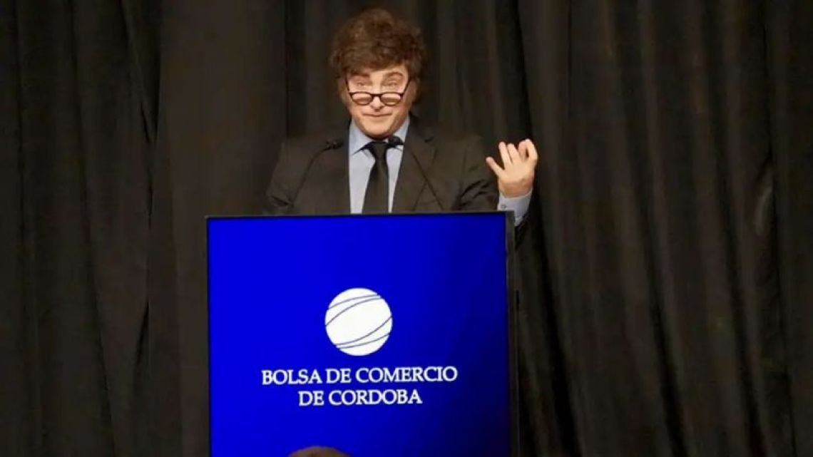 En Córdoba, Milei defendió su programa económico y dijo que la inflación podría comenzar en 0 para agosto