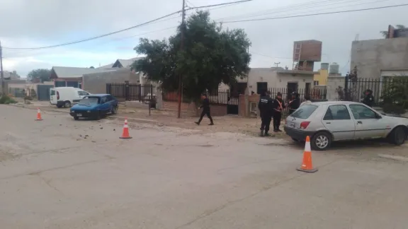 Fuerte choque en Puerto Deseado con un policía herido