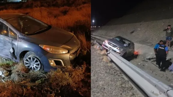 Vuelcos y despistes en Comodoro: investigan un auto abandonado y sospechan falsa denuncia