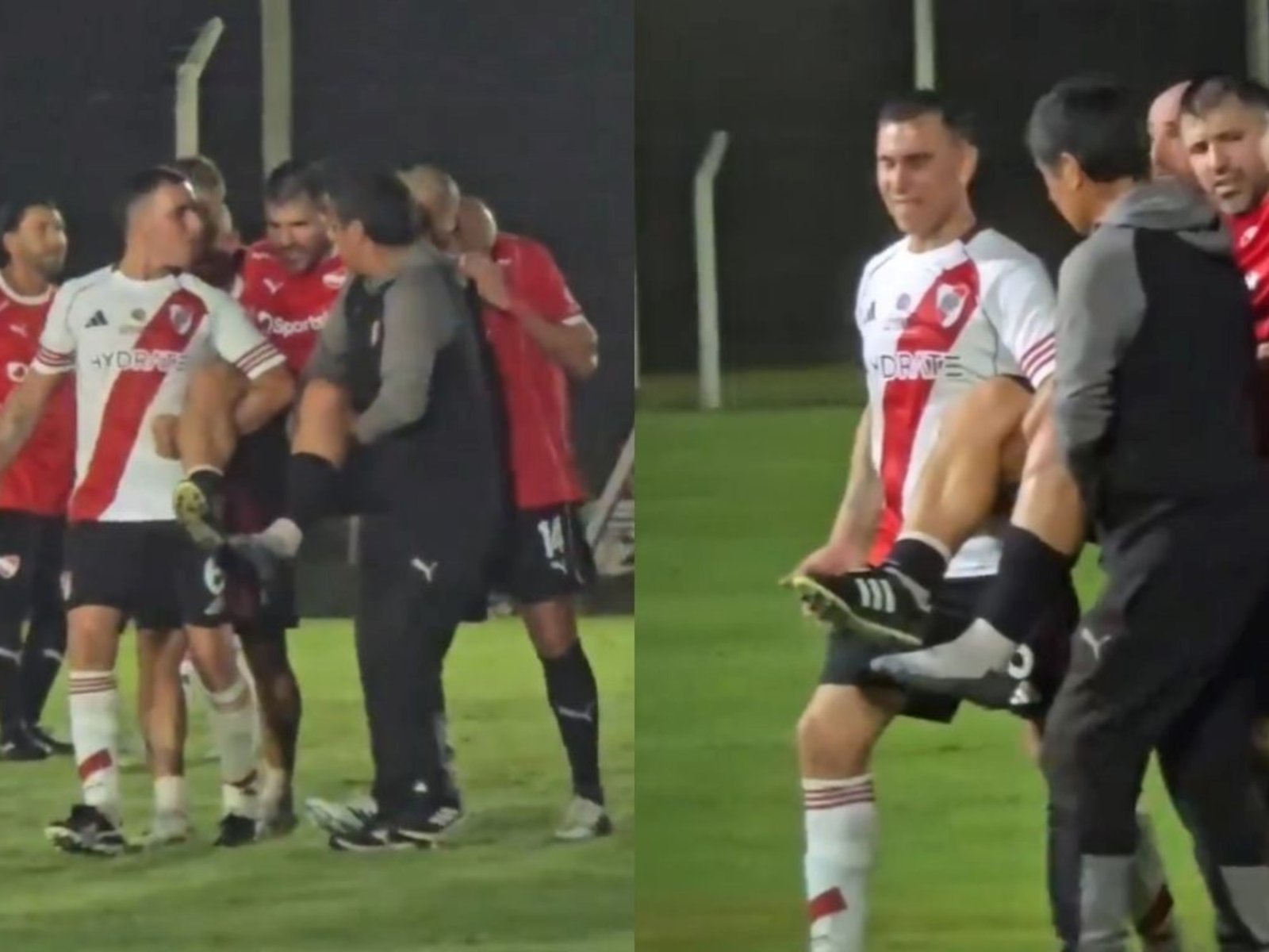 el Kun Agüero sufrió una grave lesión jugando para el Senior de Independiente