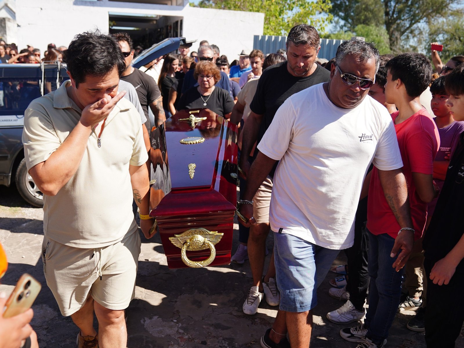 la triste despedida a Ian Cabrera, asesinado en un colegio de San Cristóbal