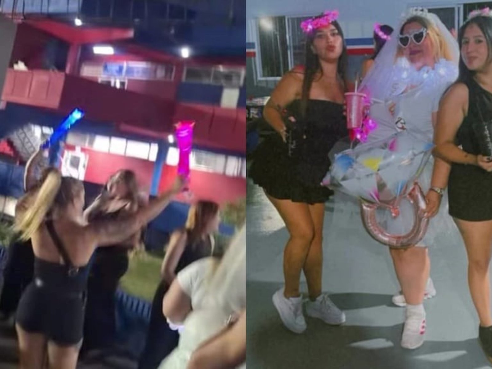 se filtraron fotos de una despedida de soltera en el club