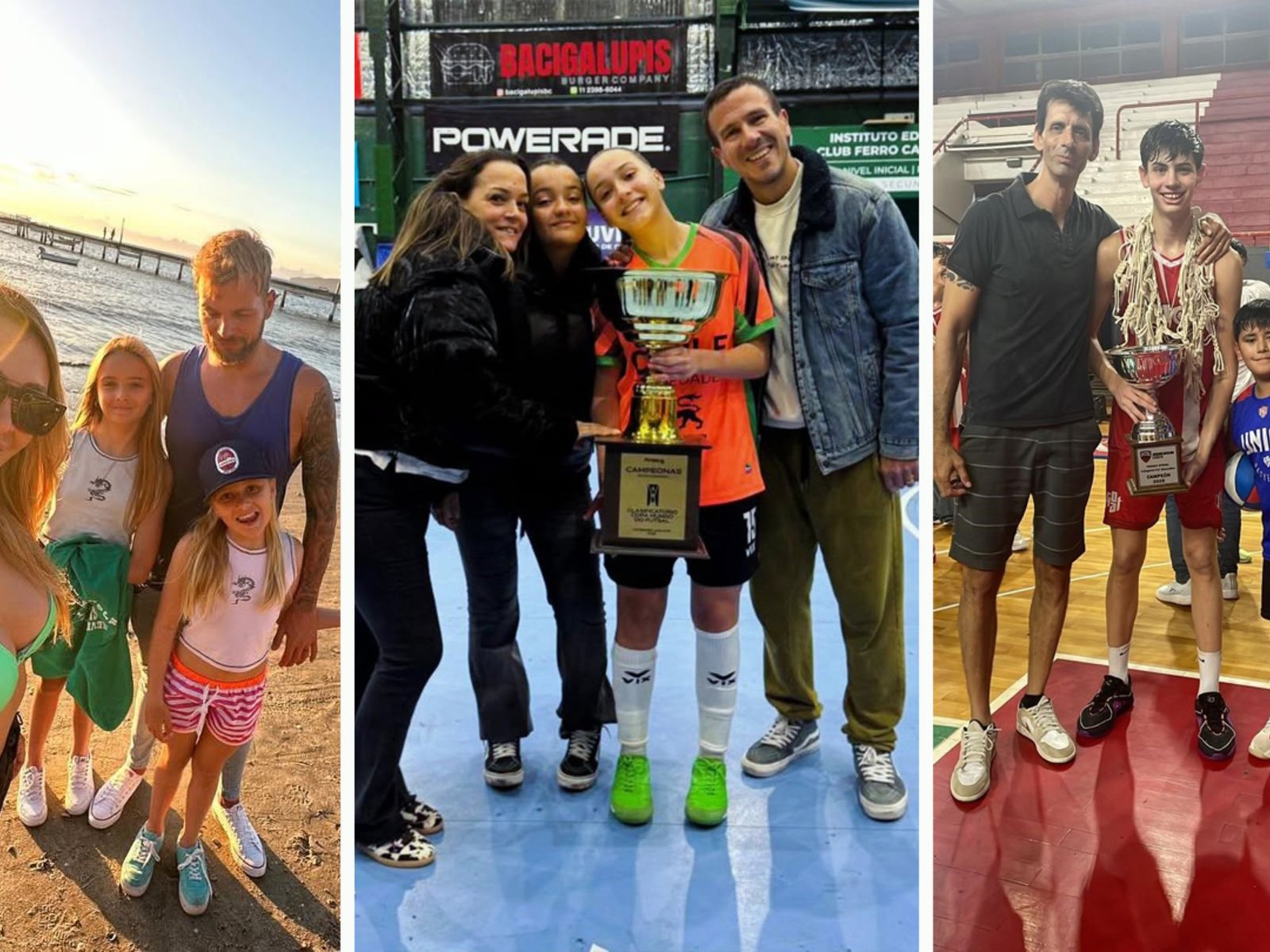 Assmann en surf, Spajic en básquet y Wilhelm en futsal, los «hijos de» que hacen historia en los Suramericanos de la Juventud Panamá 2026