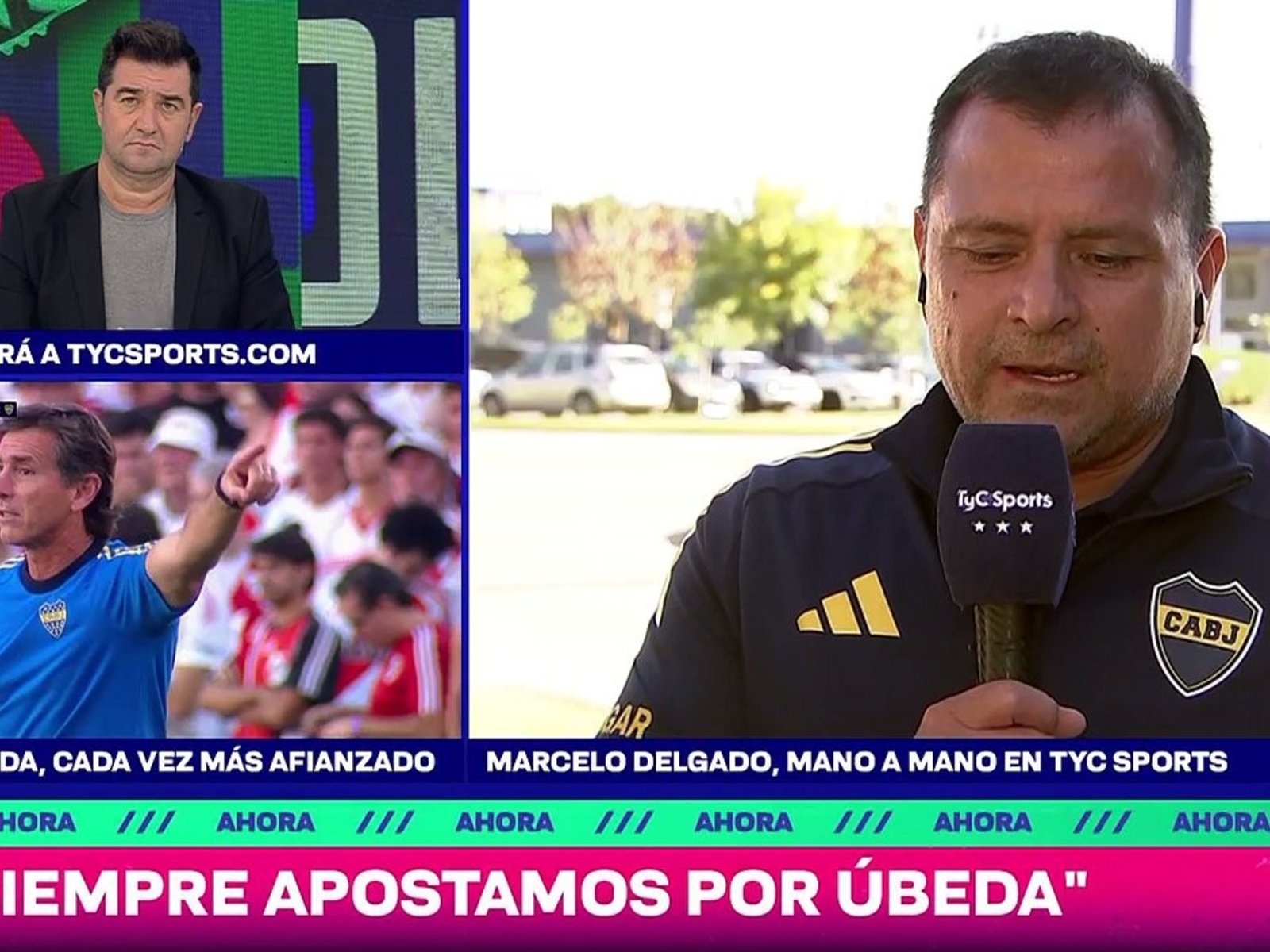El Chelo Delgado dijo que por ahora Boca no irá en busca de un arquero tras la lesión de Marchesín y habló de la renovación del Changuito Zeballos