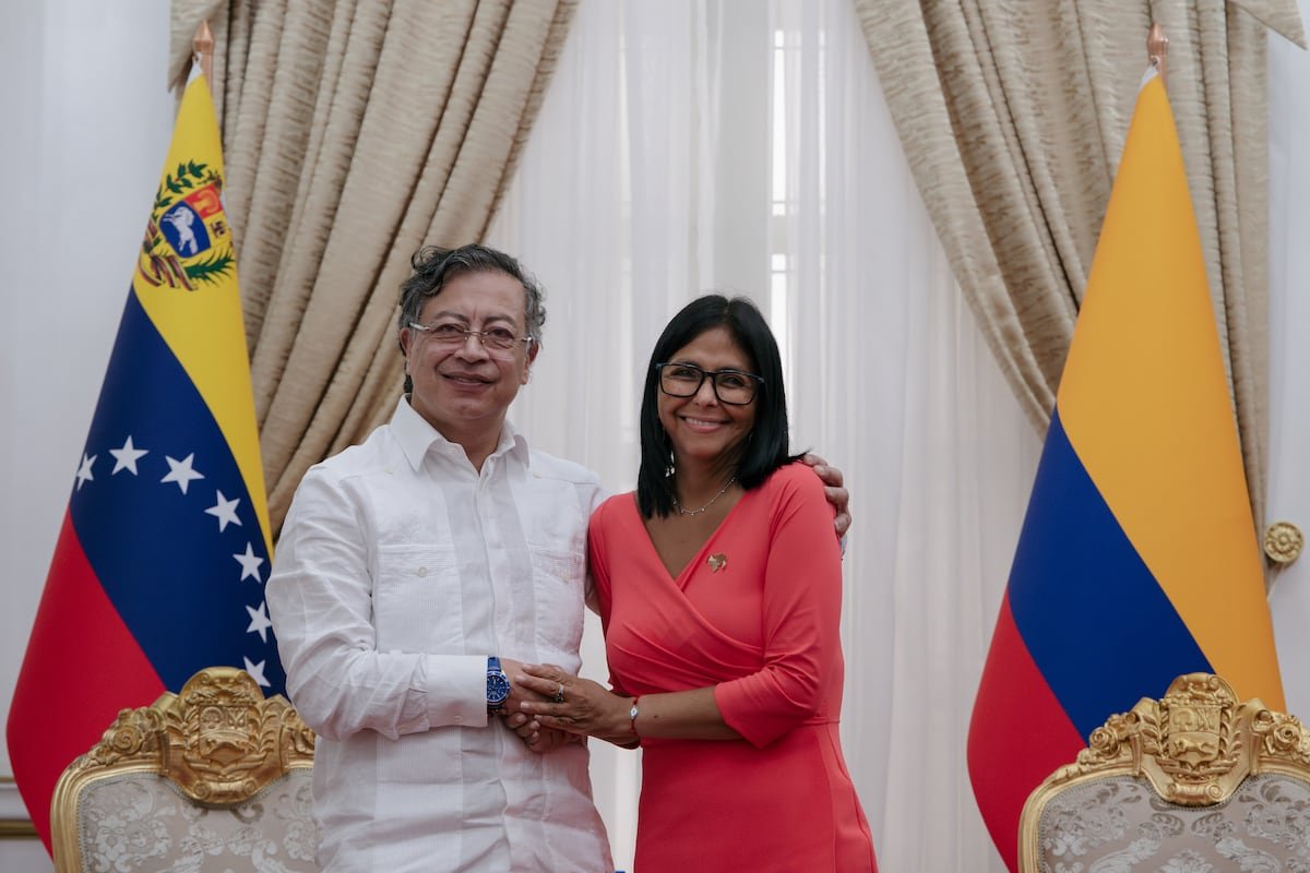 Gustavo Petro y Delcy Rodríguez acuerdan planes “inmediatos” de cooperación militar