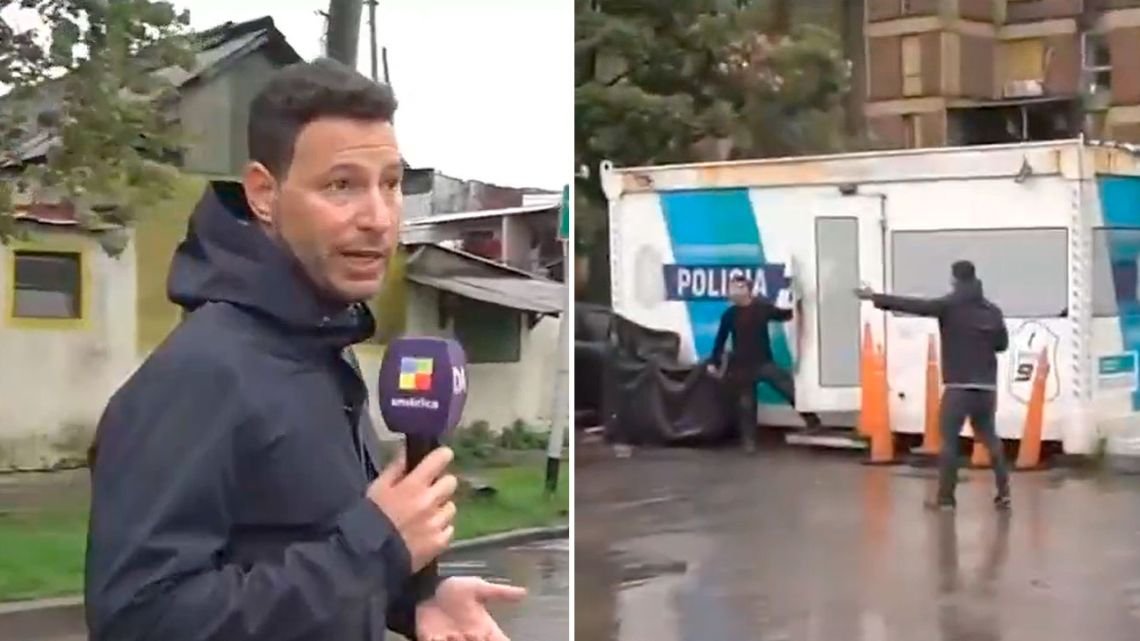 Insólito robo en vivo a un movilero de TV: salió a correr a los ladrones y todo quedó registrado