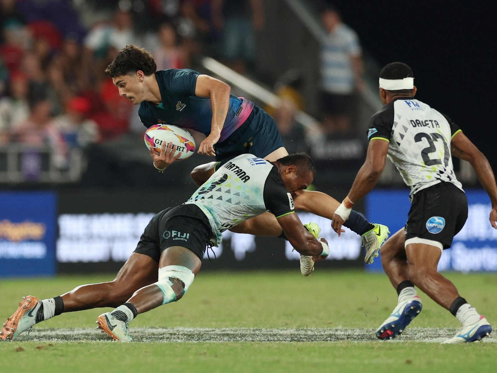 Los Pumas 7 vencieron a Fiyi y se metieron en semifinales en Hong Kong: ahora van por España