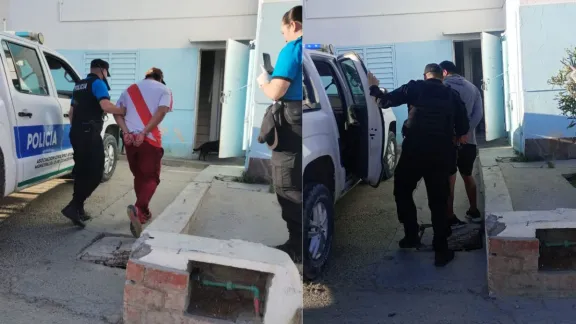 Saltaron un portón de dos metros para entrar a una casa y terminaron detenidos