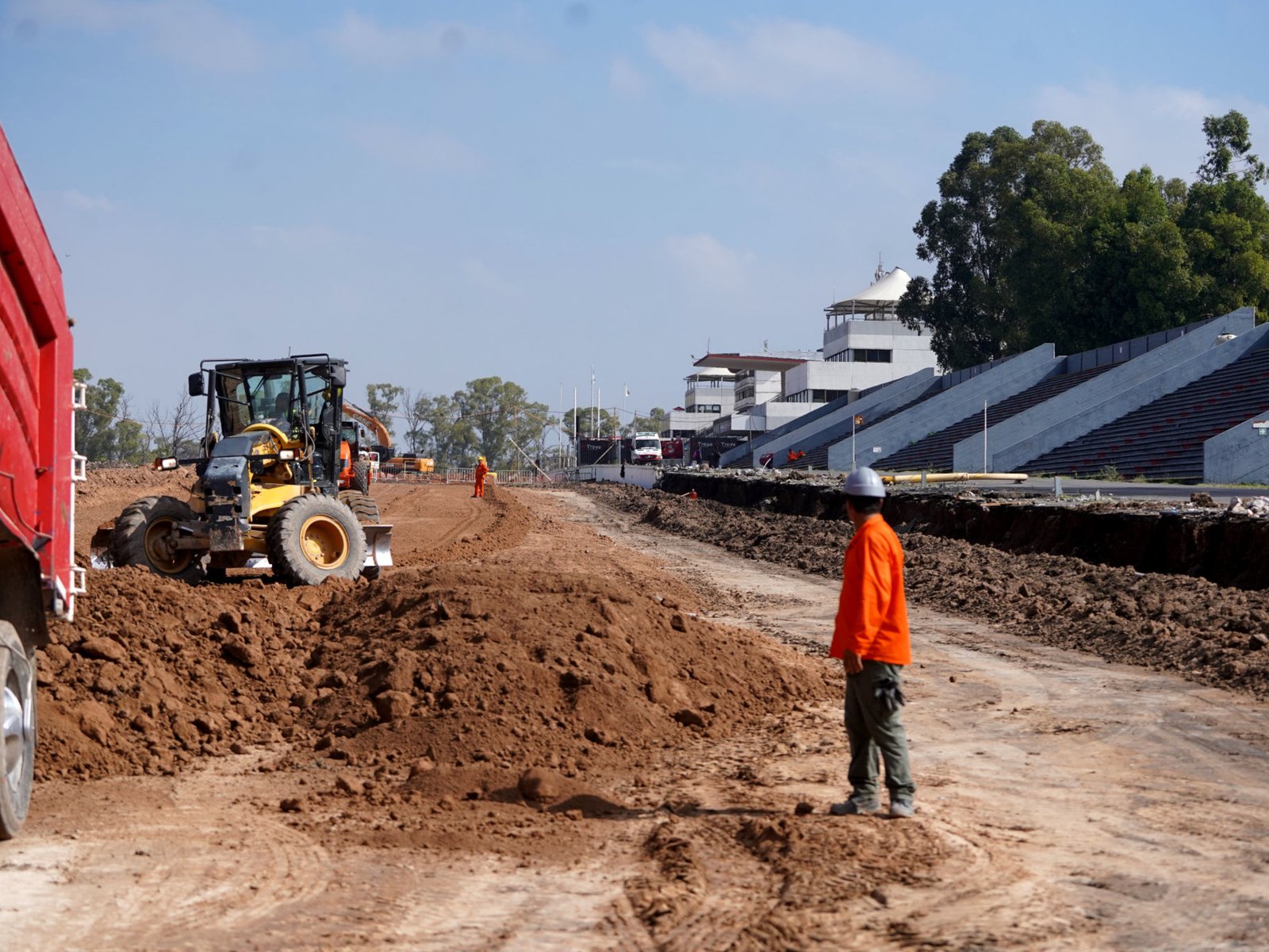 así reconstruyen el autódromo Gálvez de Buenos Aires