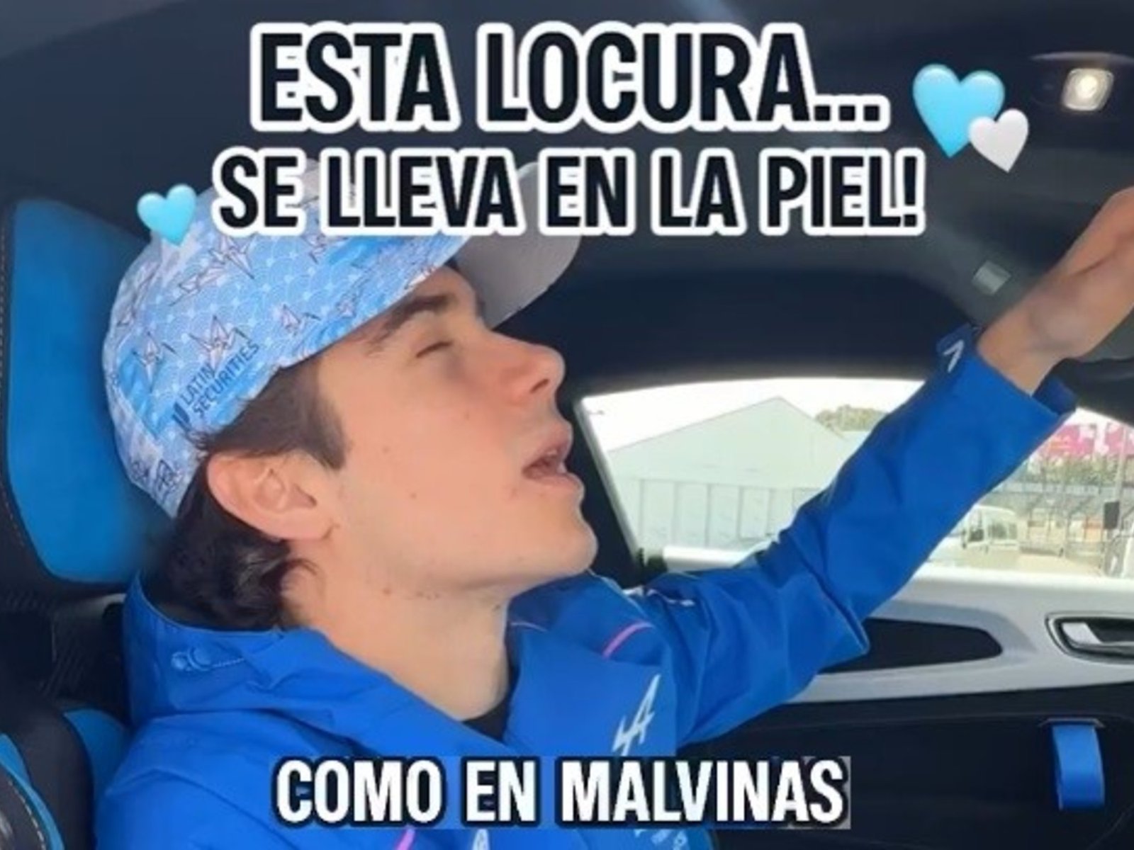 borraron un video en que Franco Colapinto mencionaba a las islas y lo volvieron a subir sin esa parte