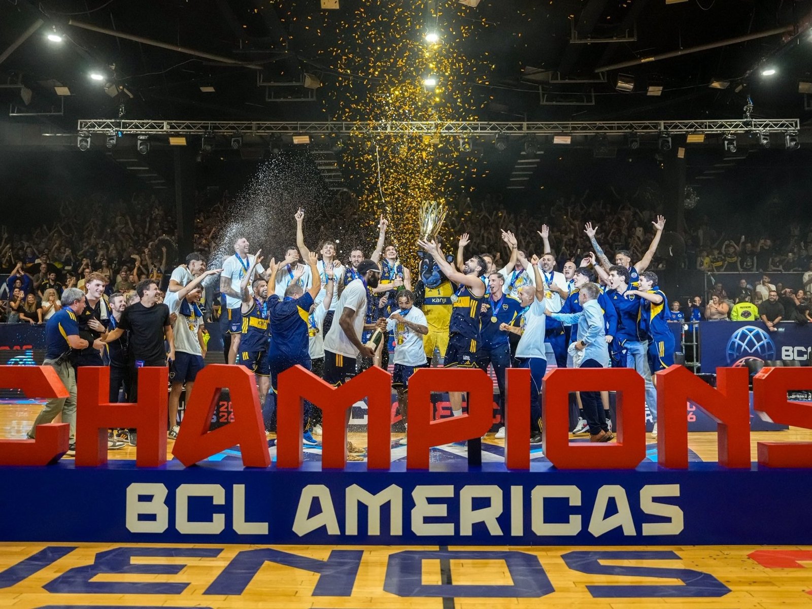 campeón por primera vez de la Champions League Americas de básquet