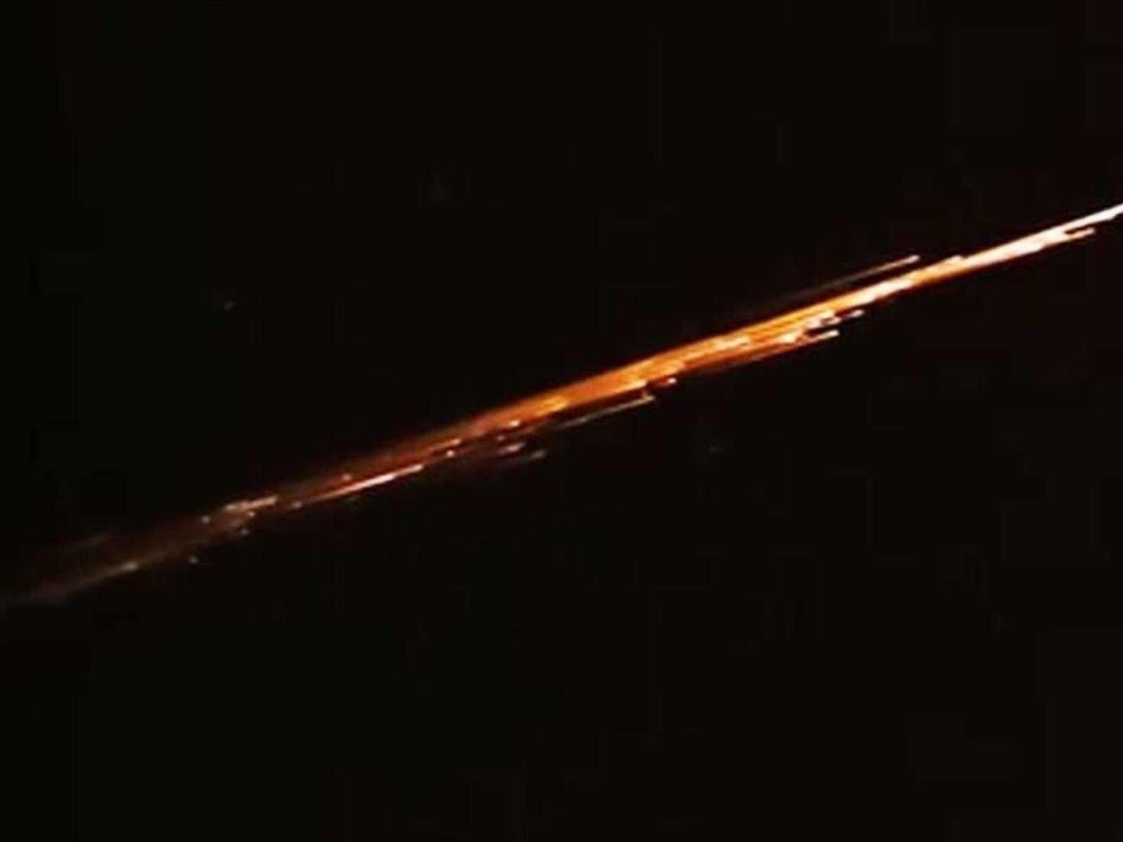 cayeron restos de un cohete chino sobre Río Negro