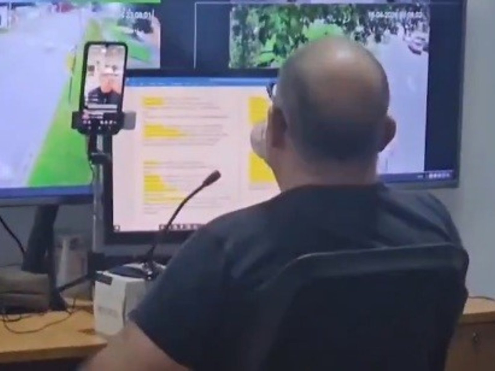 en lugar de vigilar, lo filmaron haciendo videos de TikTok