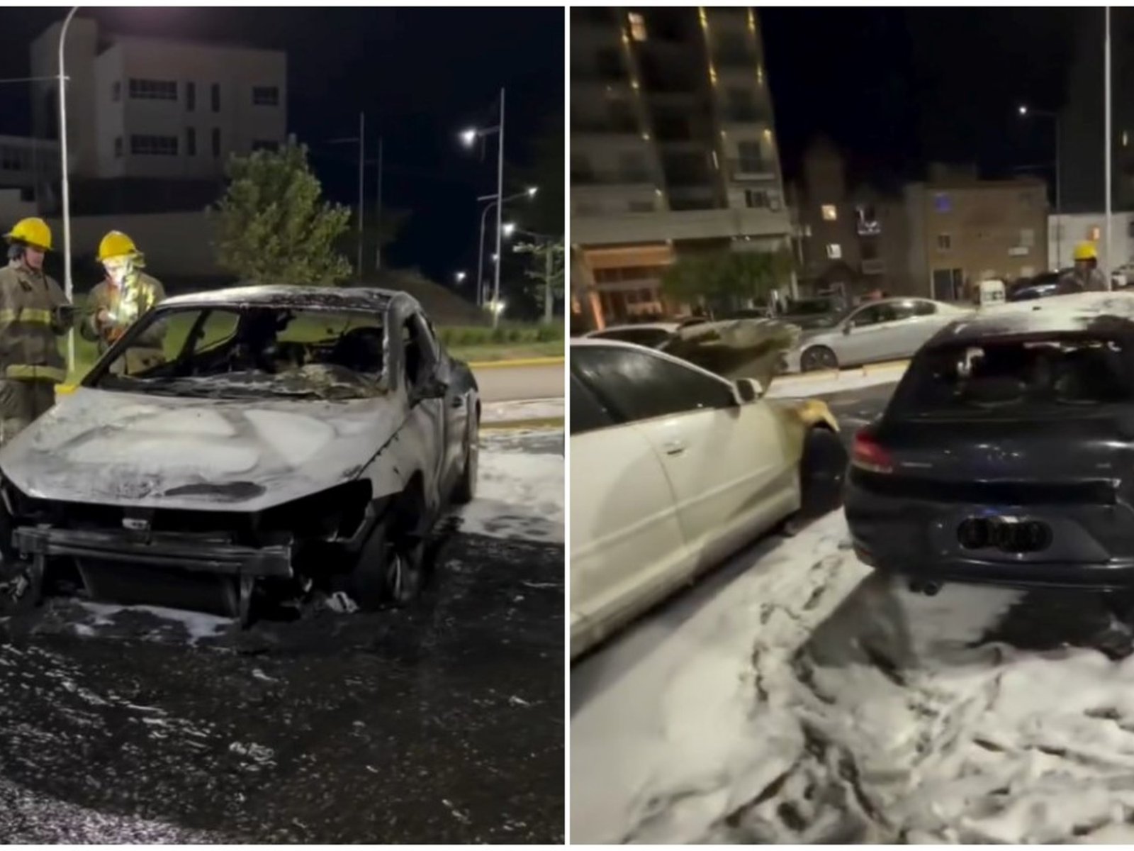 su dueño apunta a una expareja y su familia