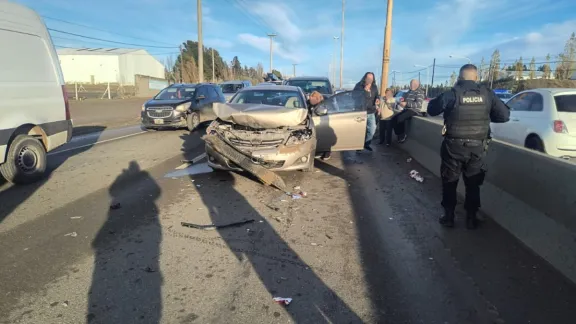 Accidente en cadena en la zona sur de Comodoro