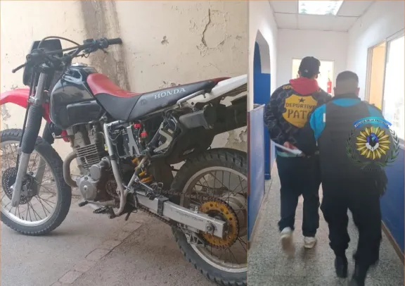 Aprehenden a un joven con una moto robada