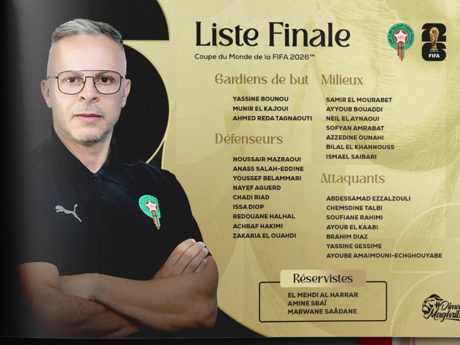 Con Brahim Díaz y Achraf Hakimi a la cabeza, Marruecos presentó su lista para el Mundial :: Olé