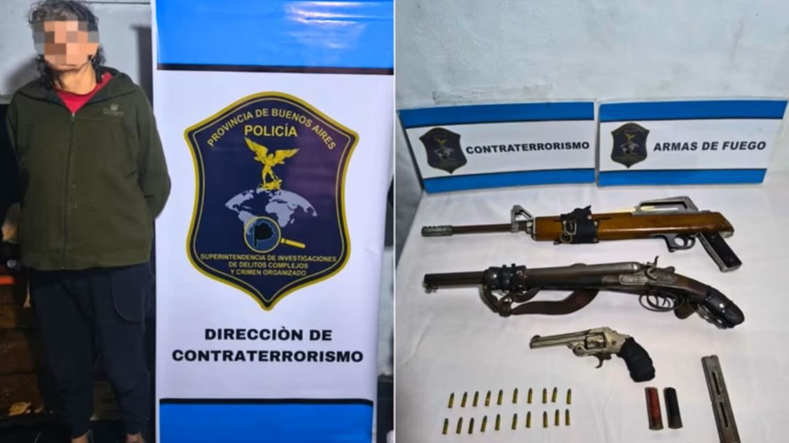 Detuvieron en La Plata a un acusado de ataques antisemitas: hallaron armas y bombas molotov en su casa