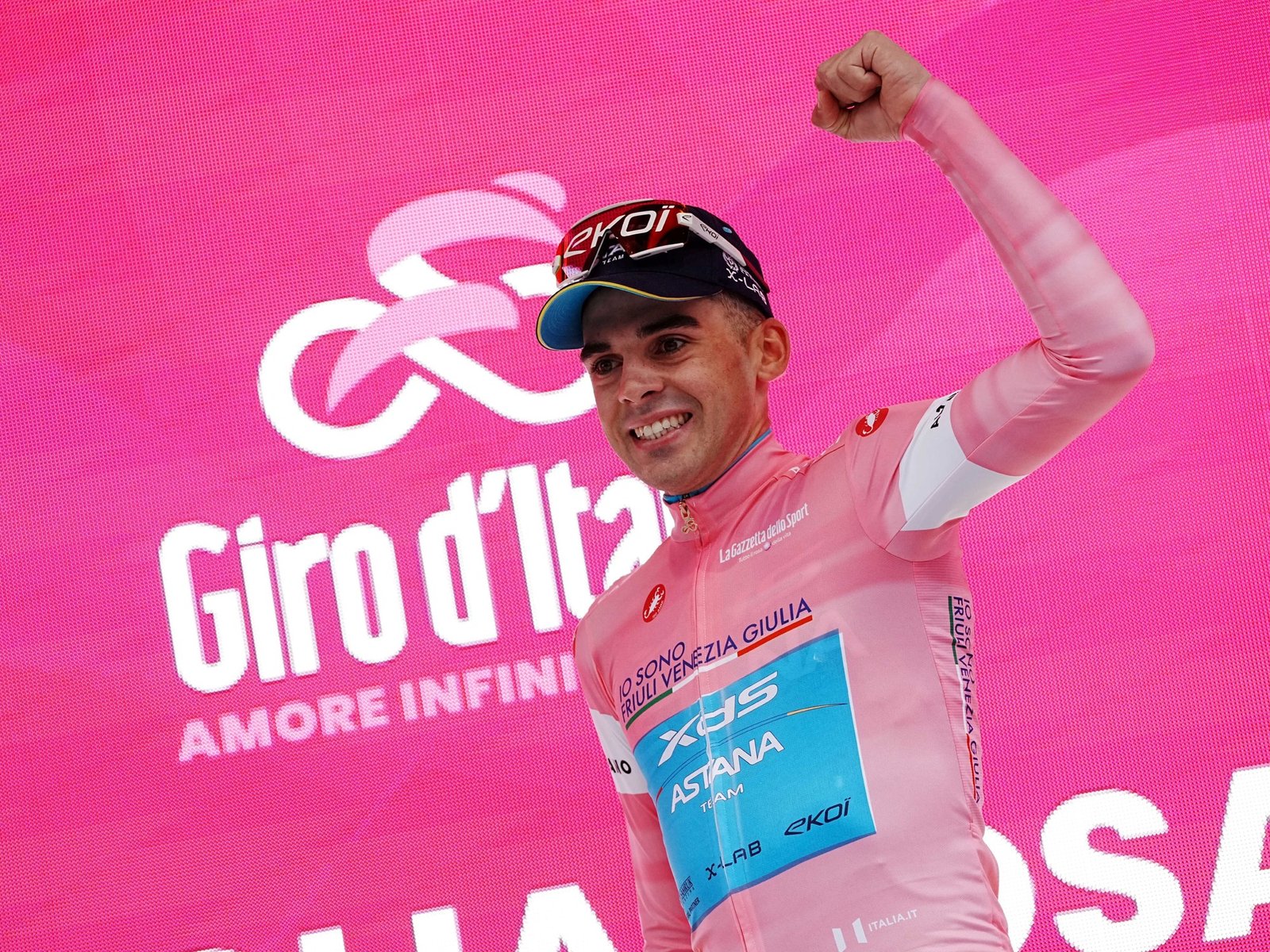 Guillermo Silva ganó una etapa del Giro de Italia y es el nuevo líder