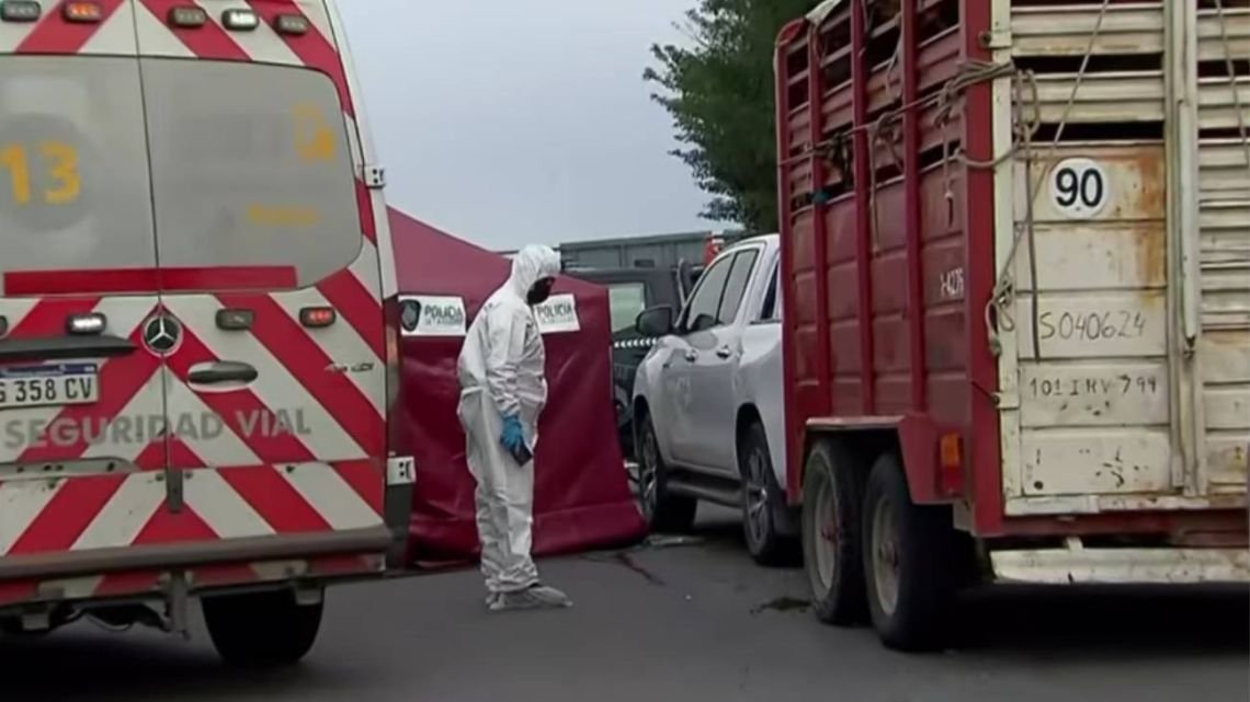 Iba a un torneo de pato con caballos en un tráiler, paró en la autopista y un conductor lo atropelló, lo mató y escapó
