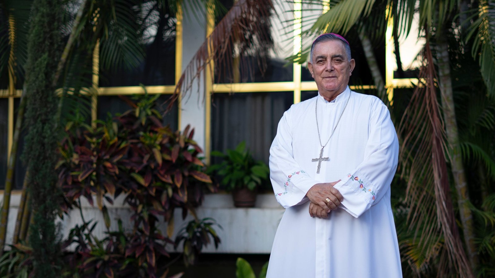 Salvador Rangel Mendoza, obispo de Chilpancingo Guerrero, en la casa episcopal, el 23 de febrero de 2022.