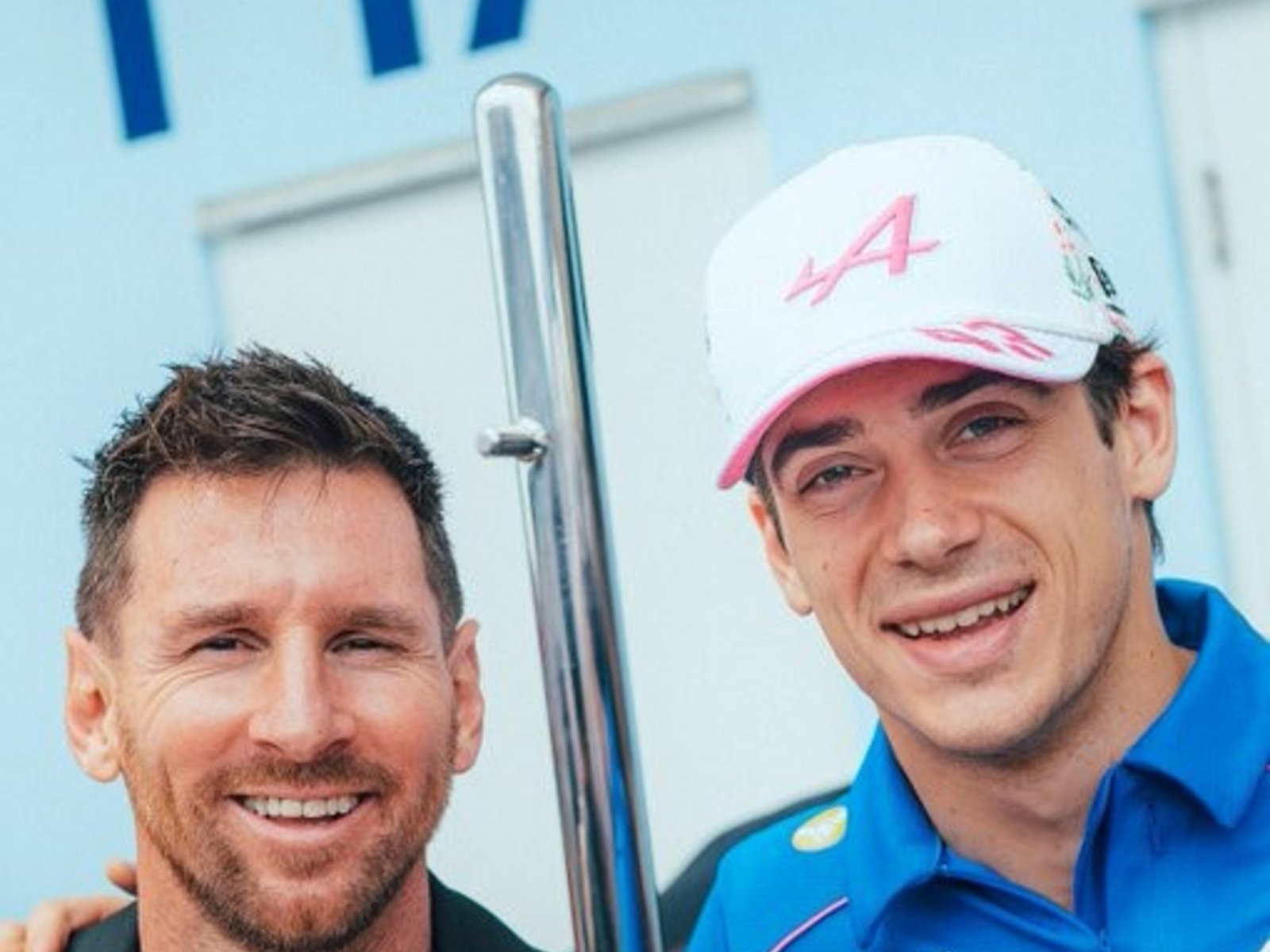 Messi dejó atrás la increíble derrota en el clásico y fue a ver a Colapinto en el Gran Premio de Miami de Fórmula 1