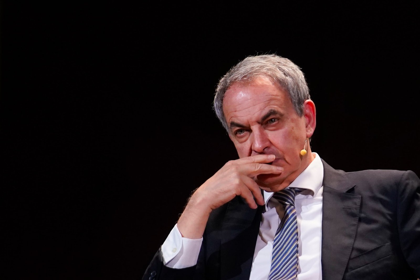 El expresidente José Luis Rodríguez Zapatero, el pasado febrero en la presentación de un libro.