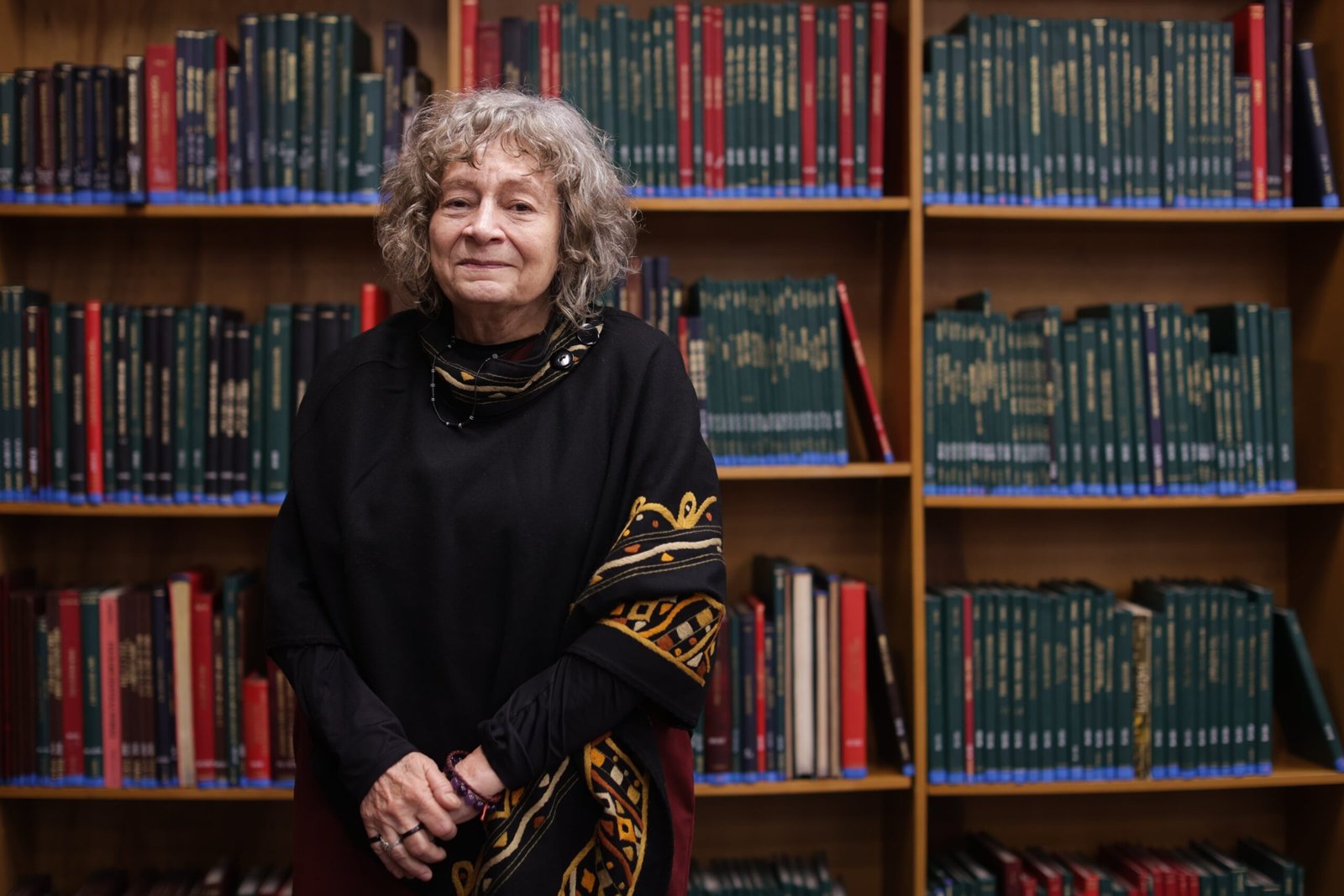Rita Segato en la Biblioteca Luis Ángel Arango de Bogotá, el 28 de abril de 2026. 