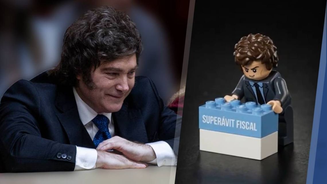 Un Playmobil jugando con Legos: el video de Javier Milei para saludar por el Día del Trabajador