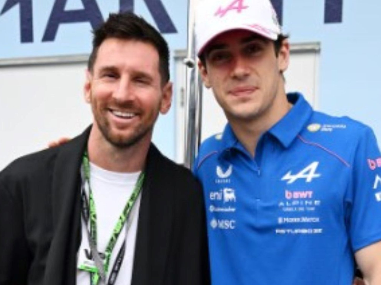 del apoyo en Argentina a la visita de Messi al paddock