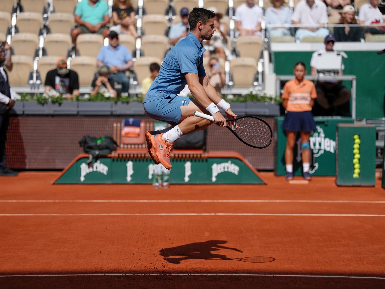 el increíble imprevisto que tuvo un tenista francés en el día 1 de Roland Garros