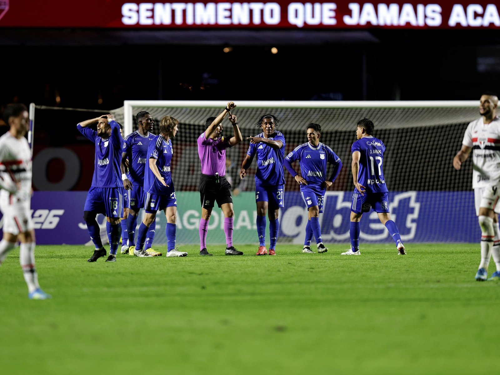 el insólito final de San Pablo ante Millonarios