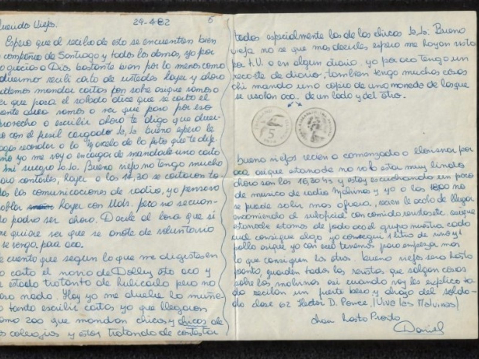 hace 42 años le robaron una carta enviada desde las islas, ahora la vio en venta en internet y logró frenar la subasta en eBay