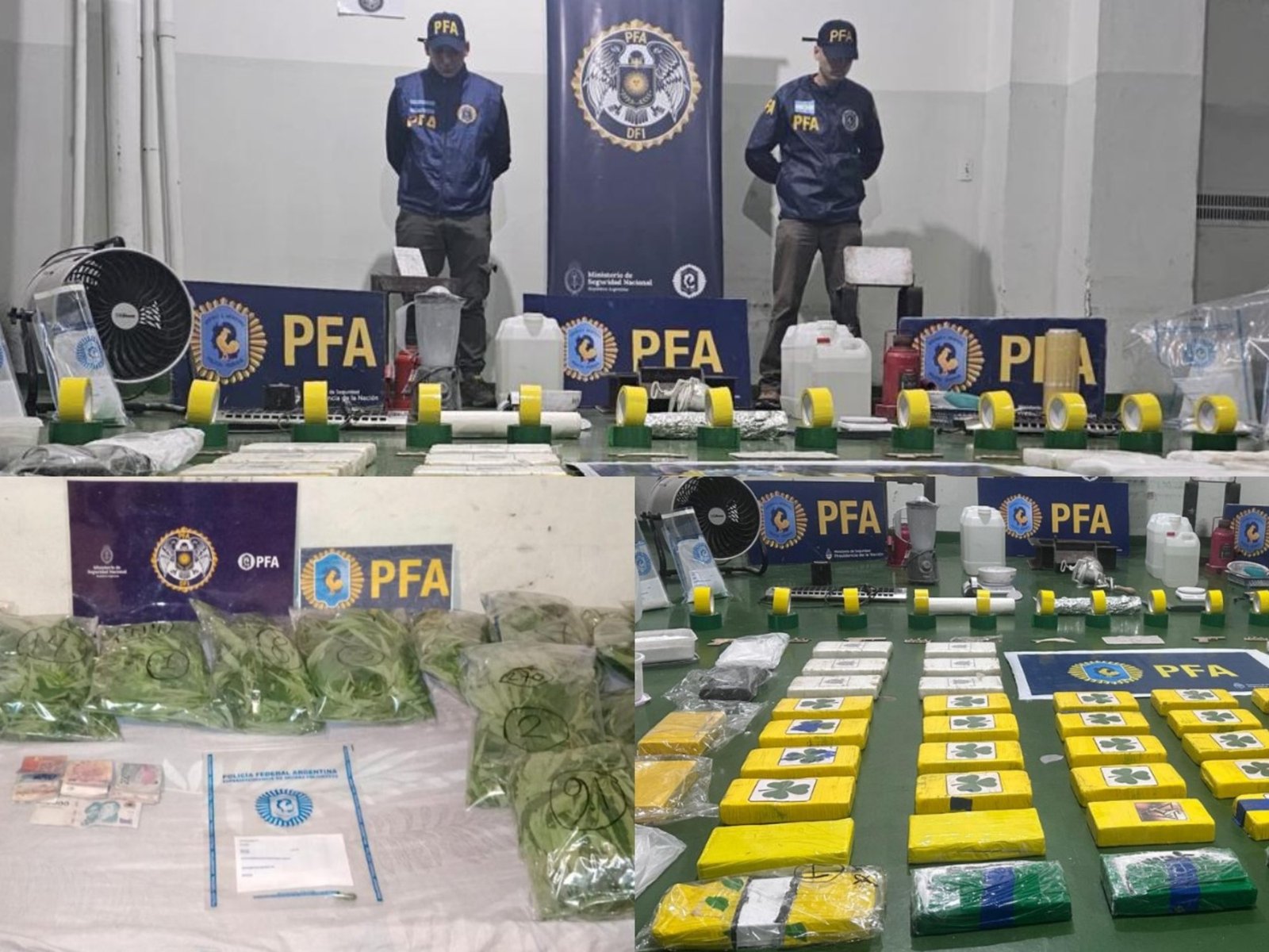 secuestraron más de 70 kilos de cocaína en el complejo Rodrigo Bueno